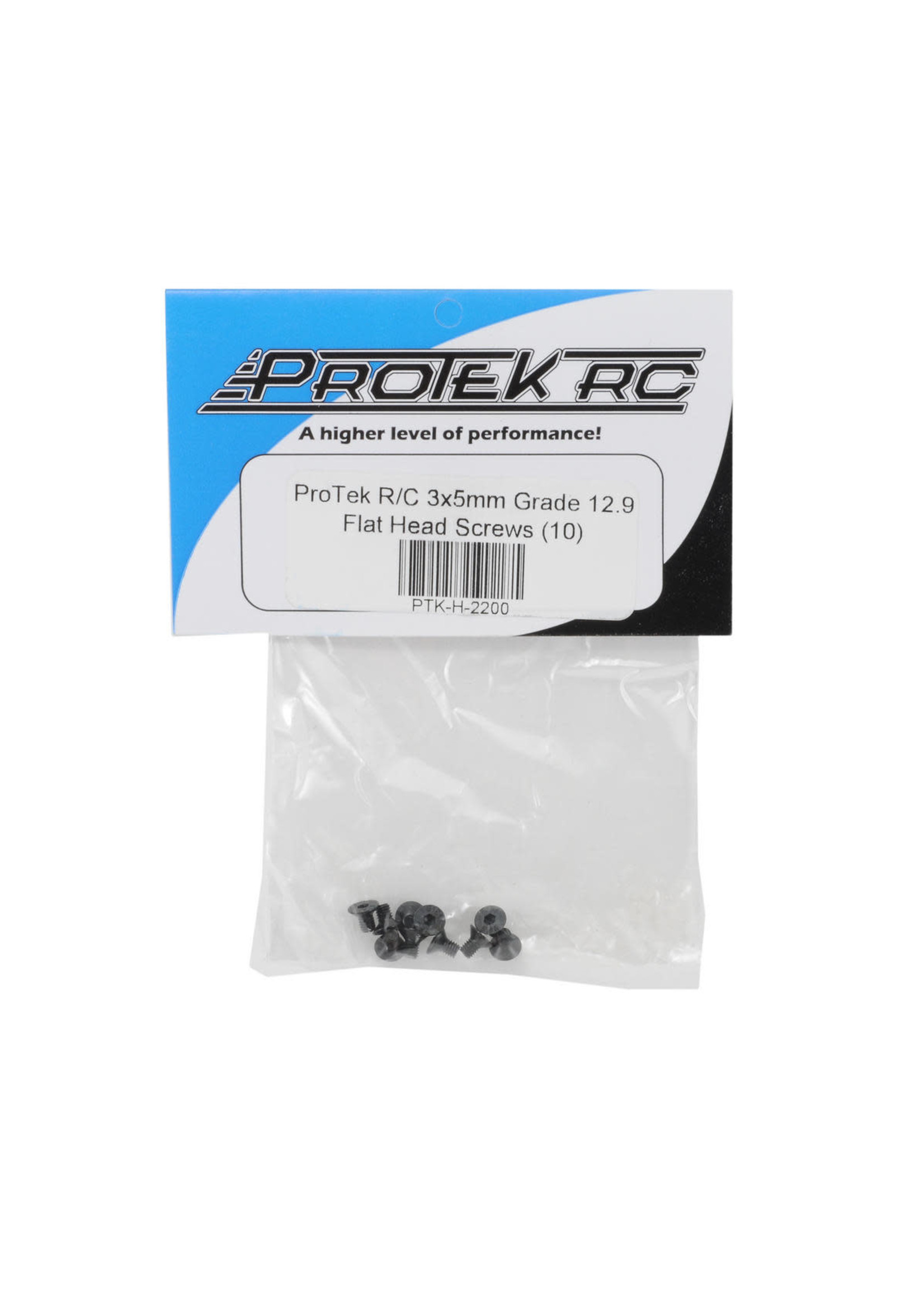 ProTek RC PTK-H-2200 ProTek RC 3x5mm "High Strength" Flat Head Screws (10)