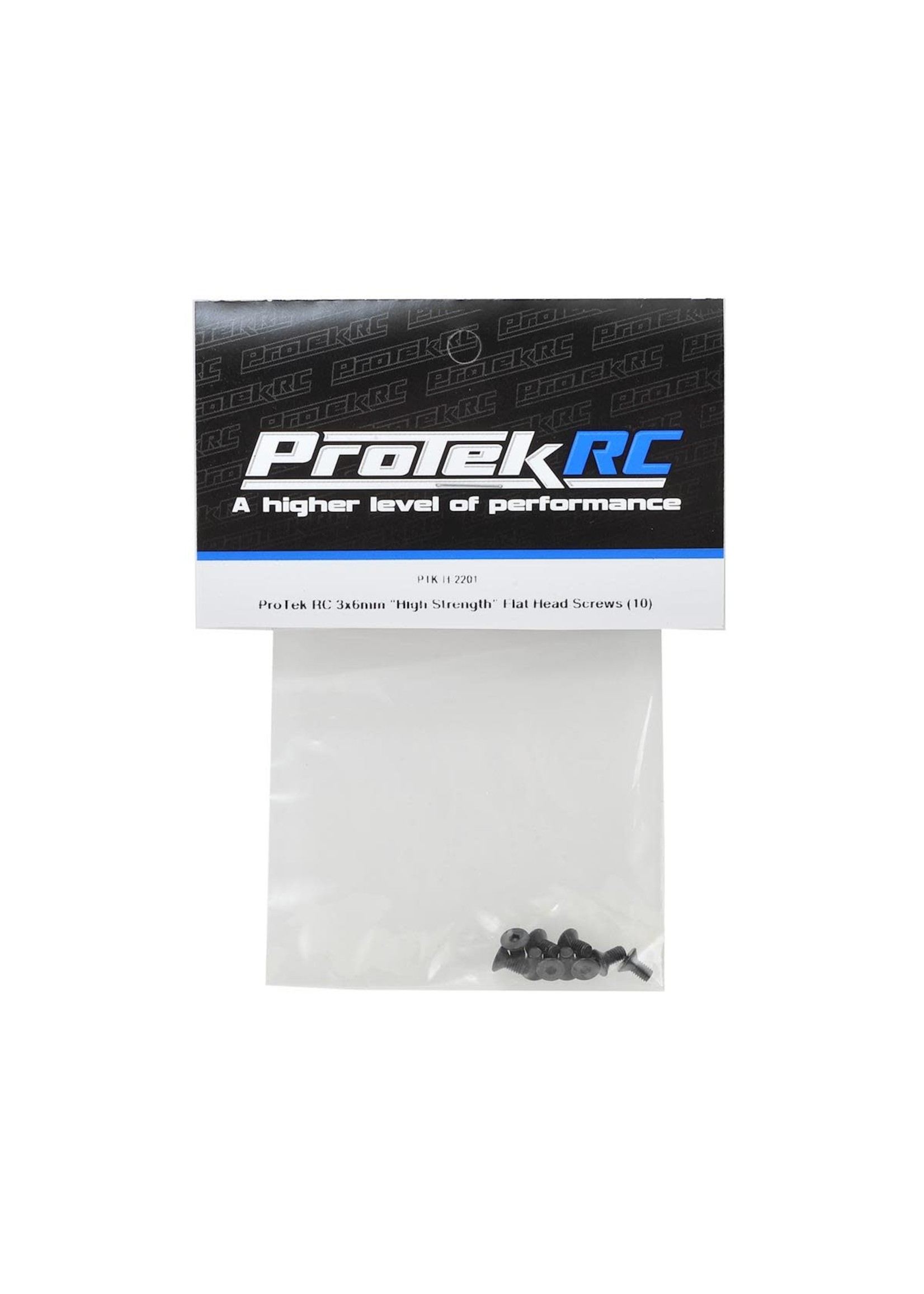 ProTek RC PTK-H-2201 ProTek RC 3x6mm "High Strength" Flat Head Screws (10)