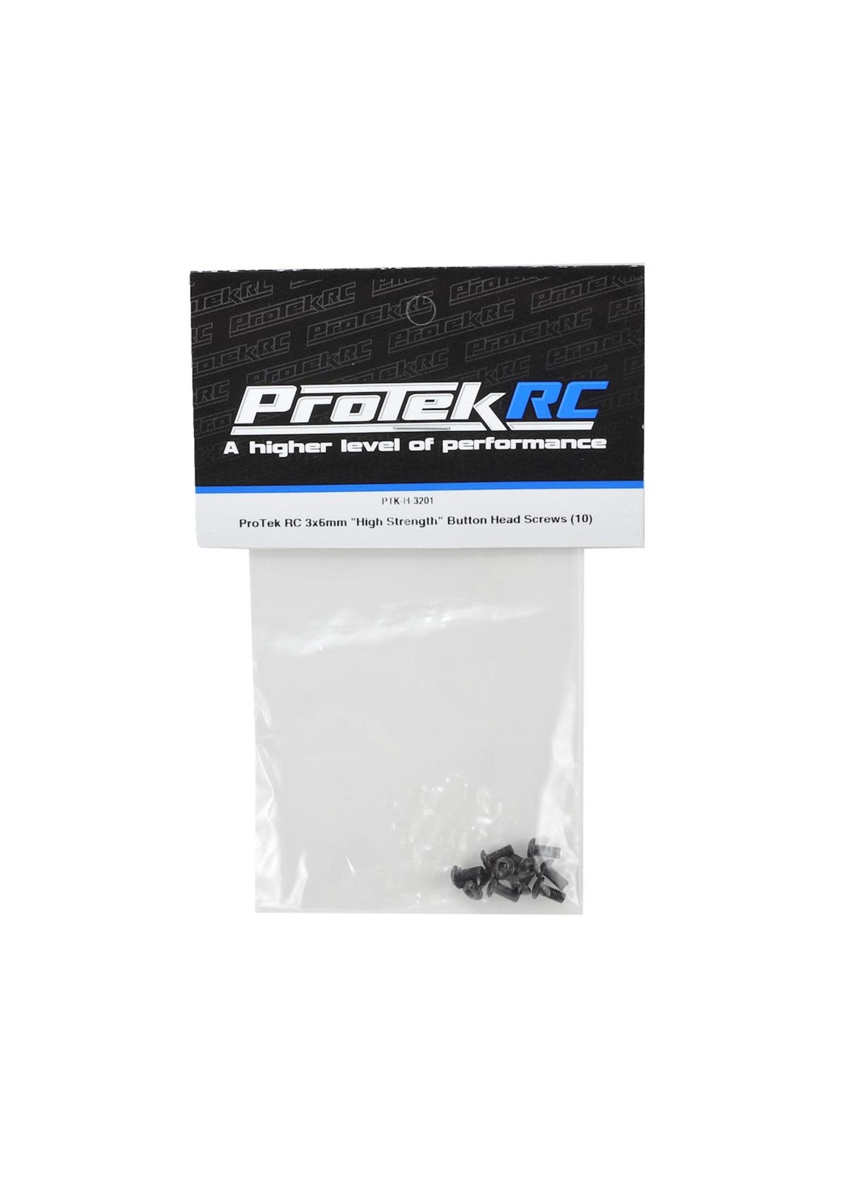 ProTek RC PTK-H-3201 ProTek RC 3x6mm "High Strength" Button Head Screws (10)