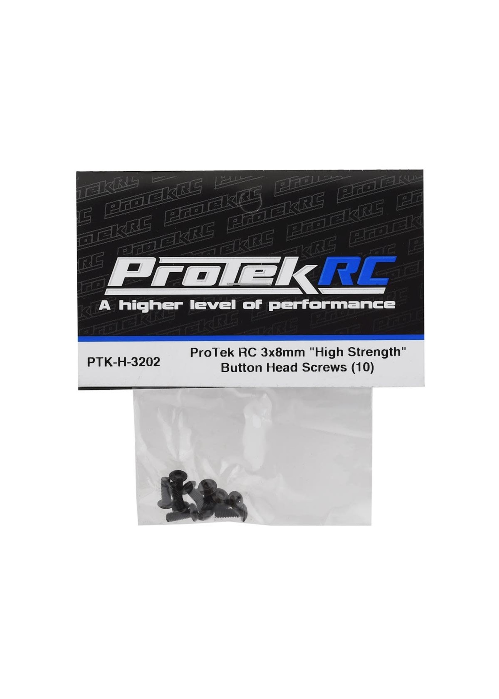 ProTek RC ProTek RC 3x8mm "High Strength" Button Head Screws (10)