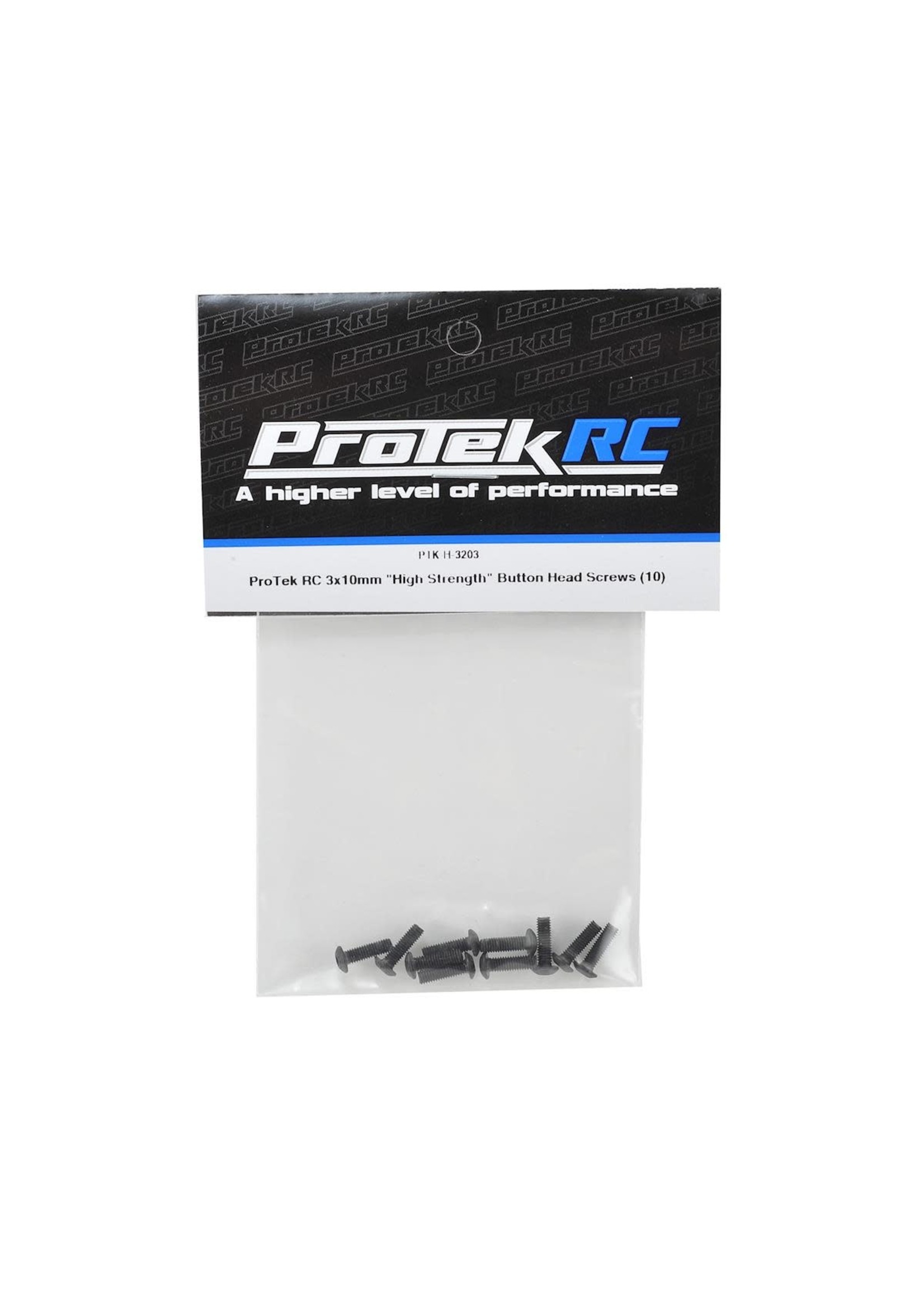 ProTek RC PTK-H-3203 ProTek RC 3x10mm "High Strength" Button Head Screws (10)