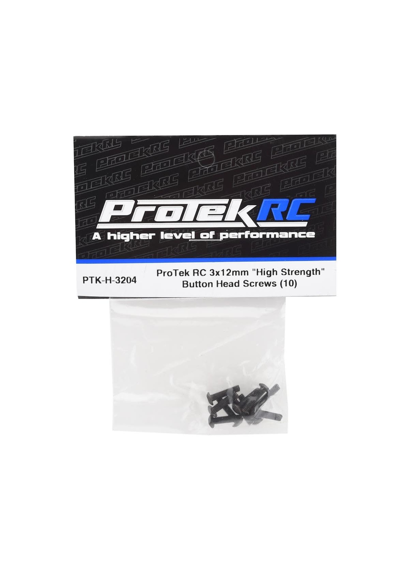 ProTek RC PTK-H-3204 ProTek RC 3x12mm "High Strength" Button Head Screws (10)