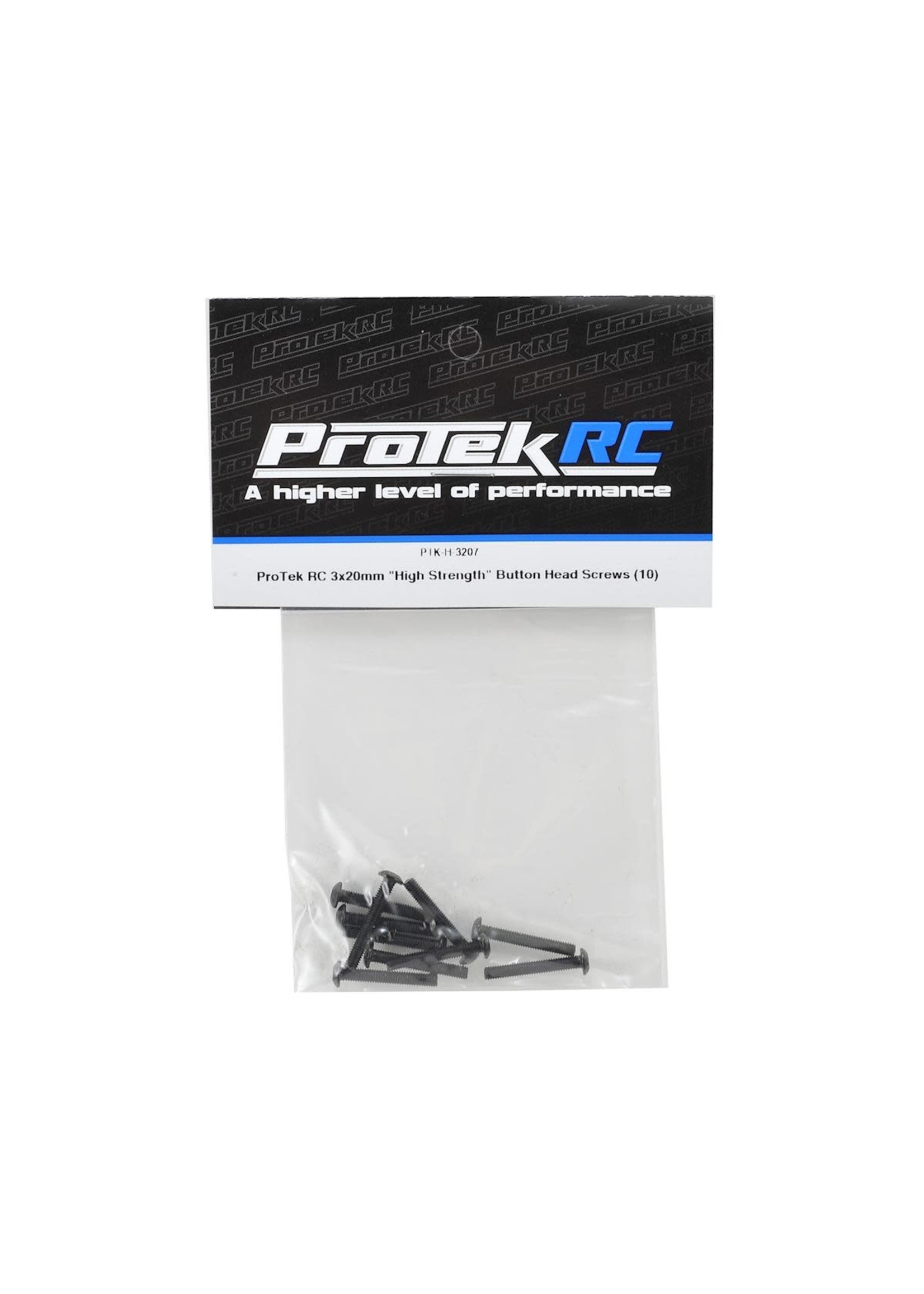 ProTek RC PTK-H-3207 ProTek RC 3x20mm "High Strength" Button Head Screws (10)