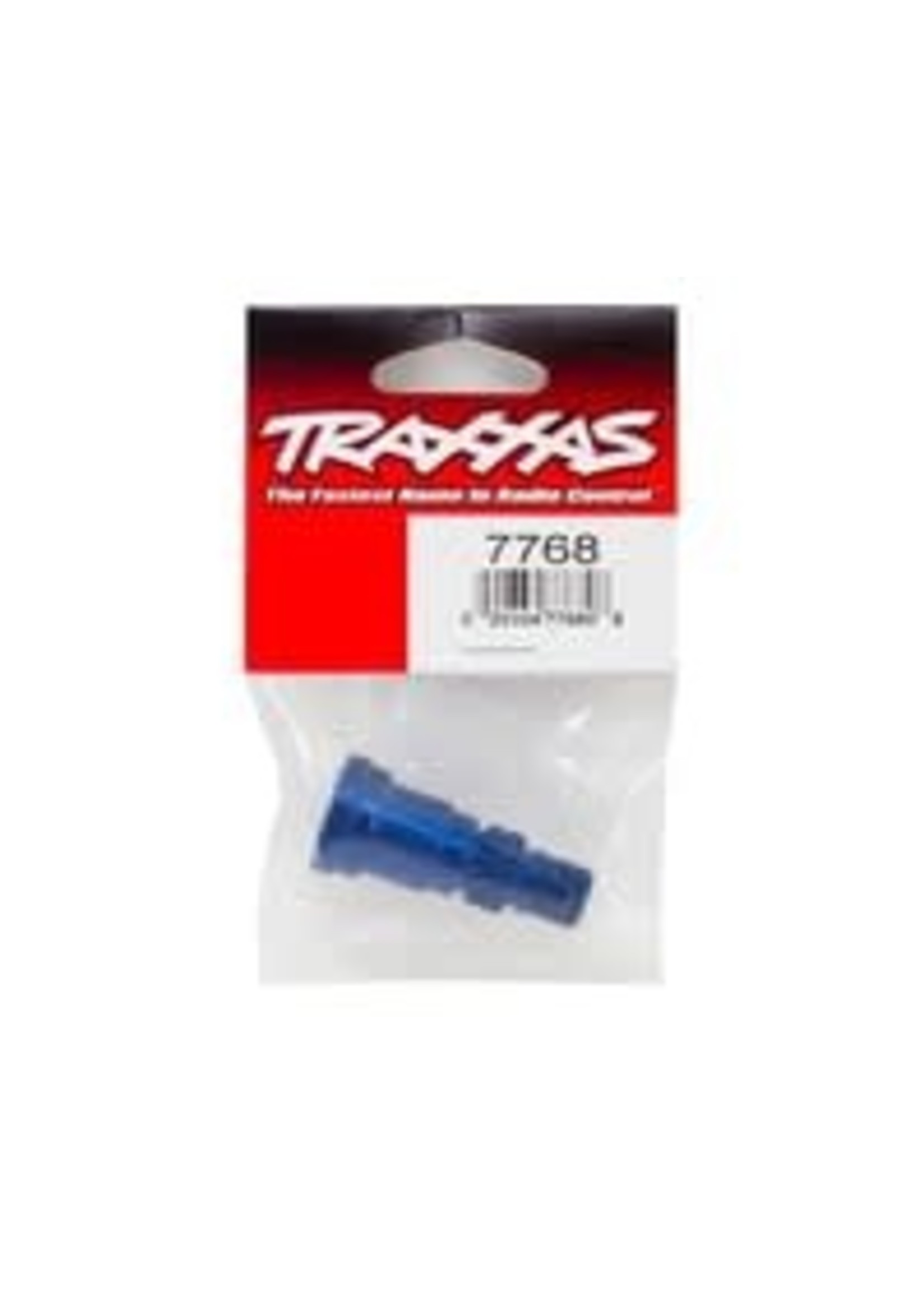 Traxxas 7768 Stub axle, aluminum (blue-anodized) (1) (for use only with #7750X driveshaft)