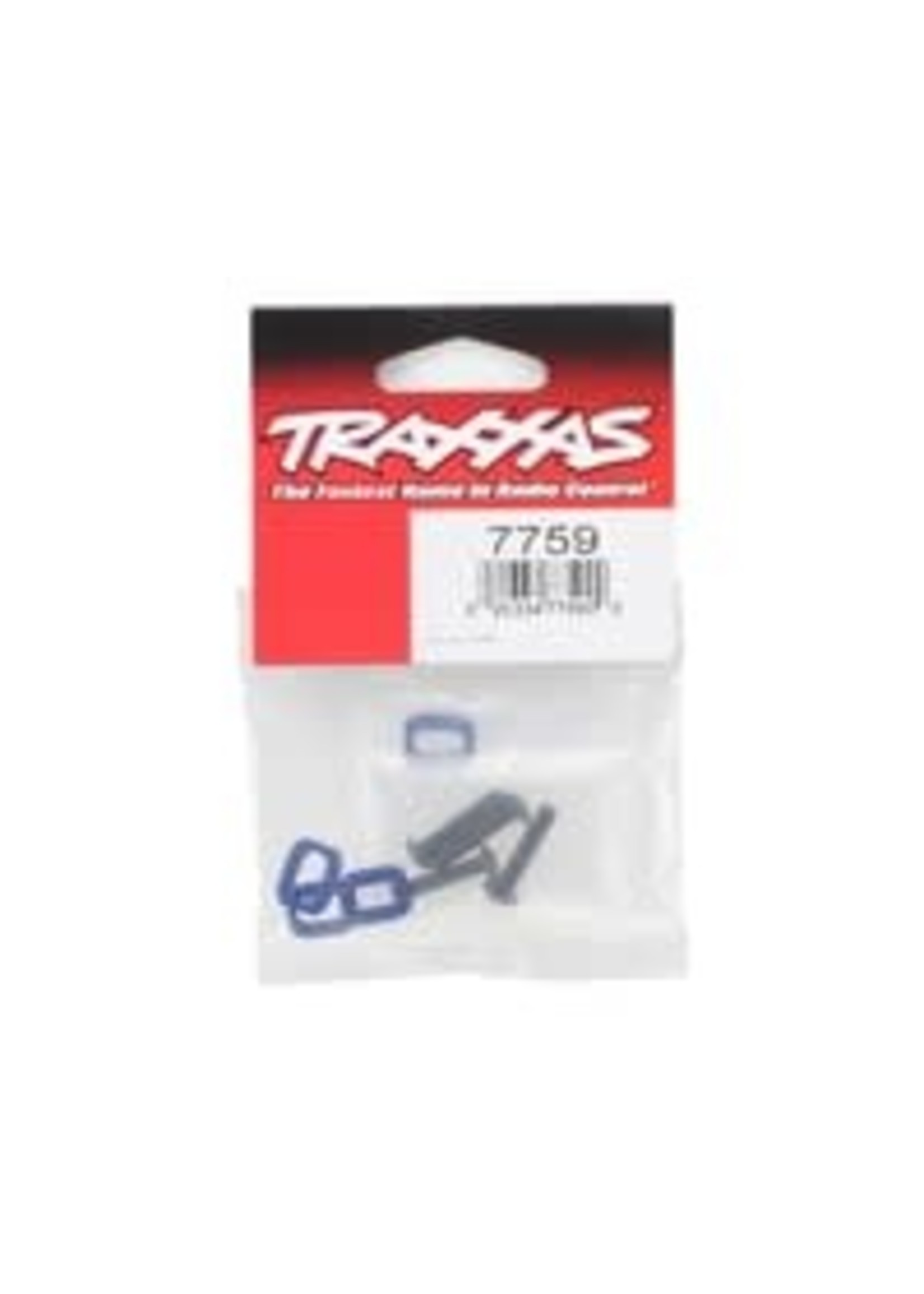 Traxxas 7759 Washers, motor mount, aluminum (blue-anodized) (4)/ 4x18mm BCS (4)