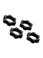 Traxxas Wheel nuts, splined, 17mm, serrated BLACK