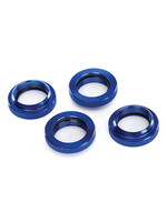 Traxxas Traxxas Blue GTX Shock Spring Retainer Adjusters w/ O-Rings