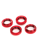 Traxxas Traxxas Red GTX Shock Spring Retainer Adjusters w/ O-Rings