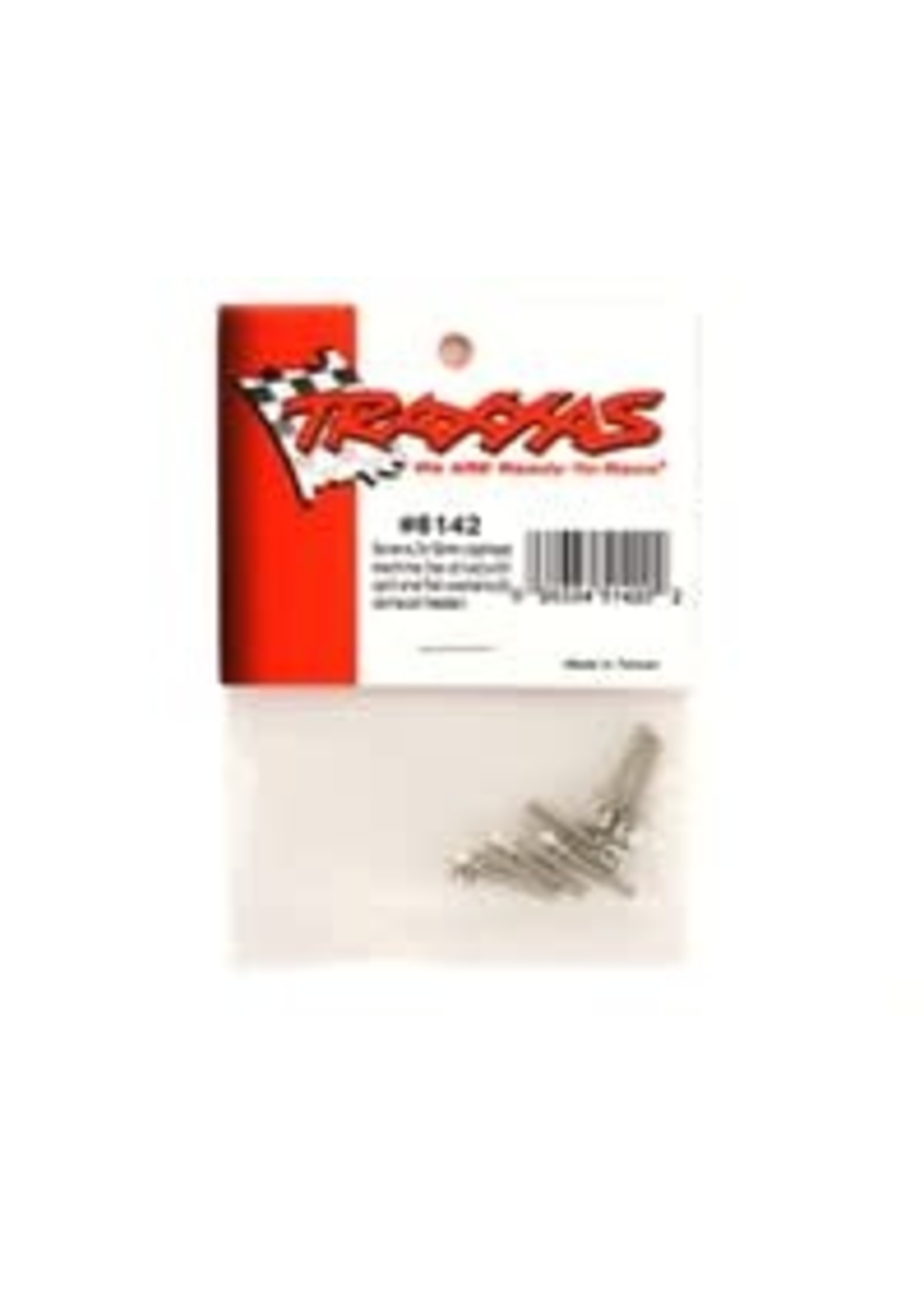 Traxxas 5142 Screws, 3x15mm cap-head machine (hex drive) (with split and flat washers) (6)