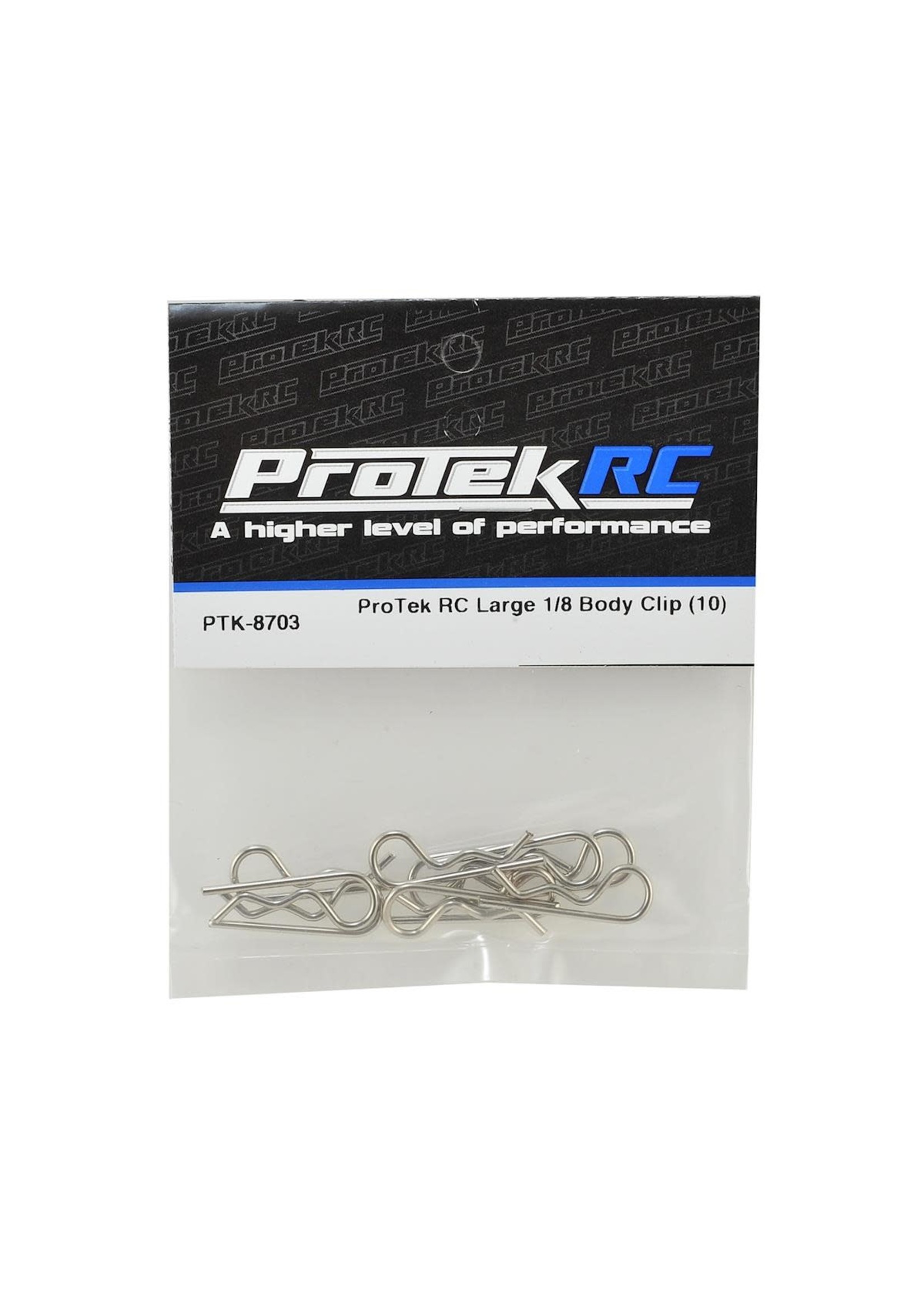 ProTek RC PTK-8703 ProTek RC Large Body Clip (10) (1/8 Scale)