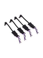 Hot Racing Hot Racing 1/10 Body Clip Retainers (Purple) (4)