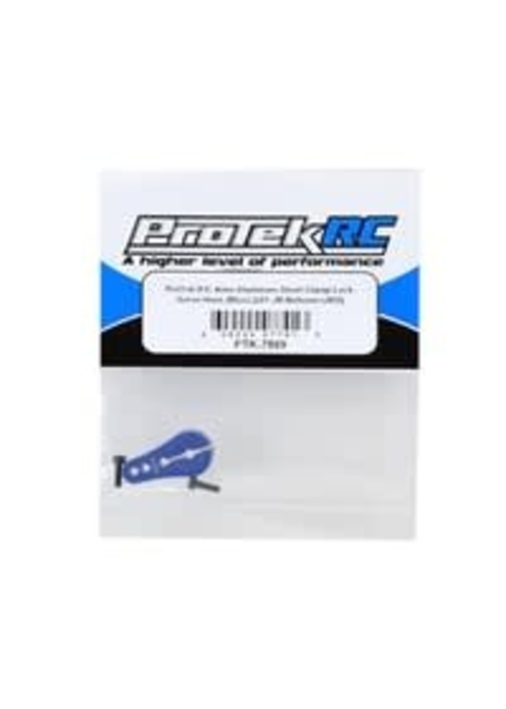 ProTek RC PTK-7809 ProTek RC 4mm Aluminum Short Clamping Servo Horn (Blue) (23T-JR/Sanwa/KO)