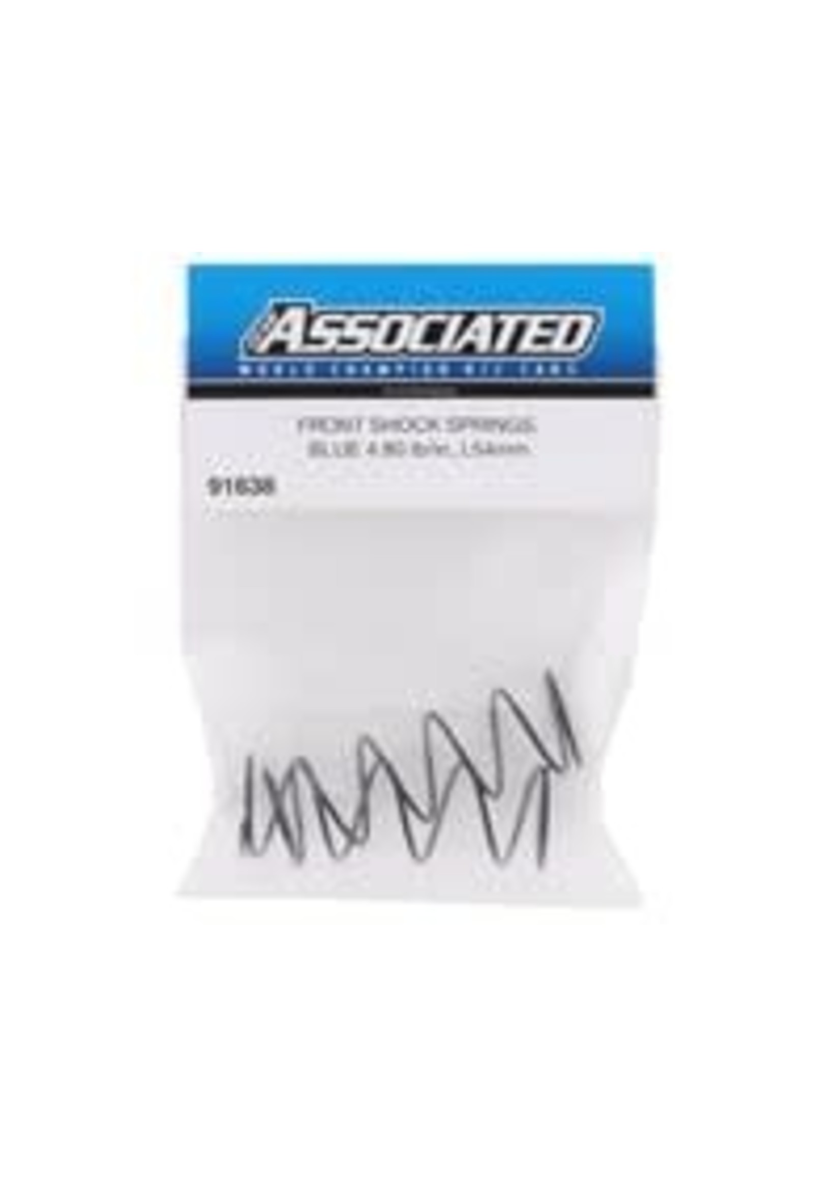 Team Associated ASC91638 Front Shock Springs, Blue, 54mm, 4.80 lb/in