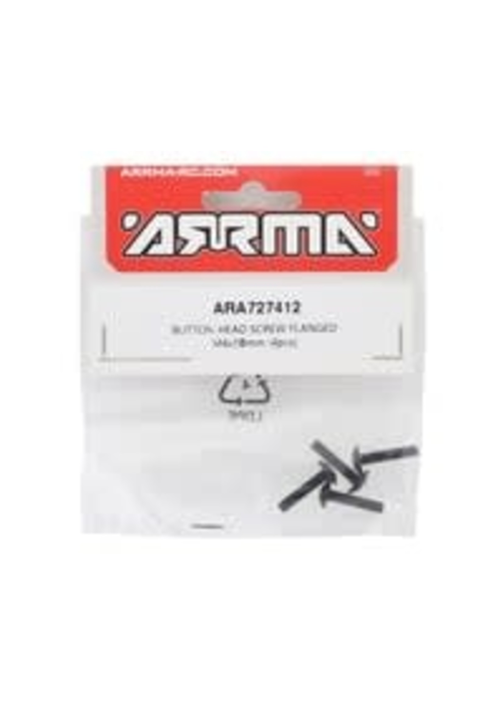 ARRMA Button Head Screw Flanged M4x14mm (4)