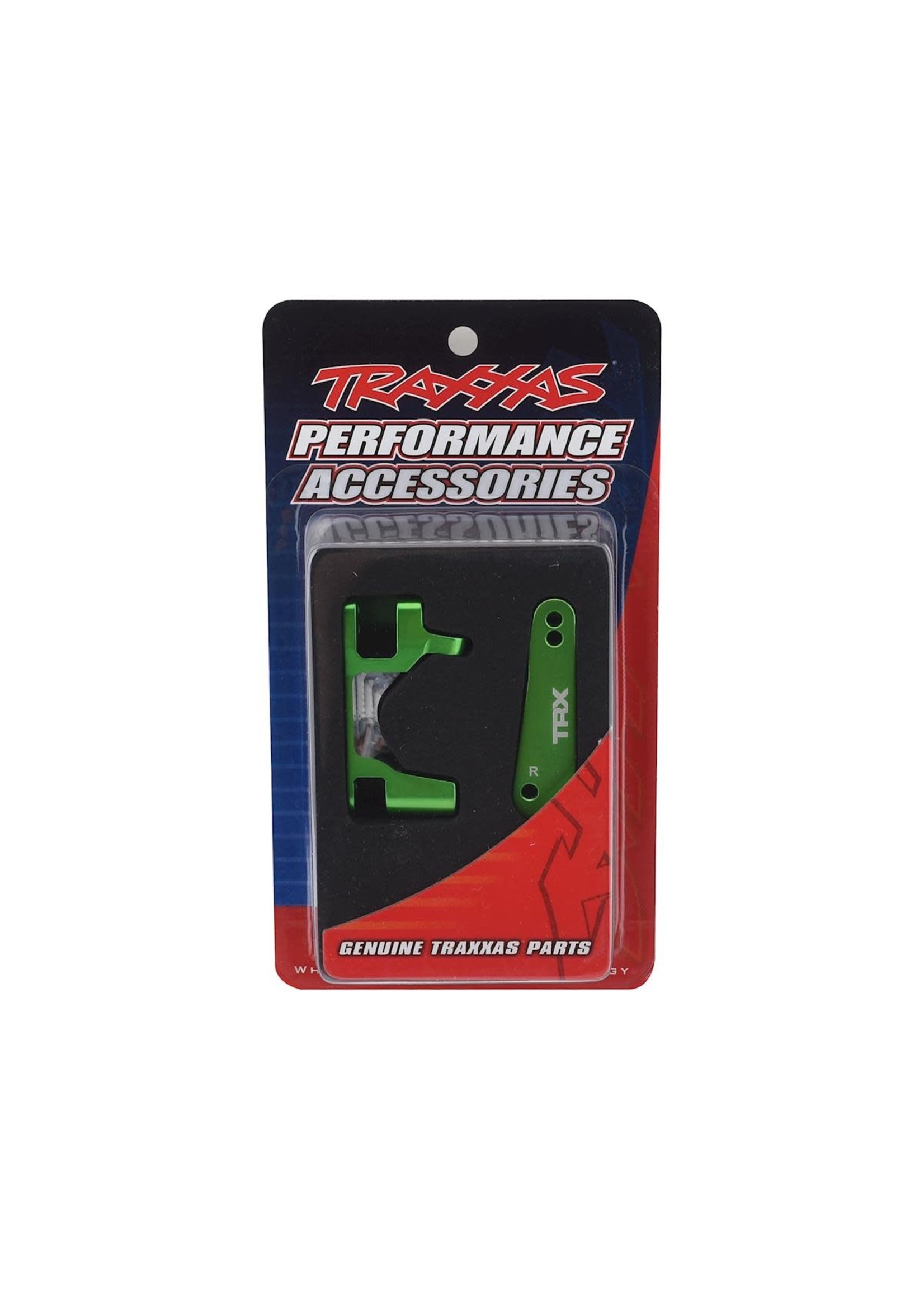 Traxxas 6832G Caster blocks (c-hubs), 6061-T6 aluminum (green-anodized), left & right