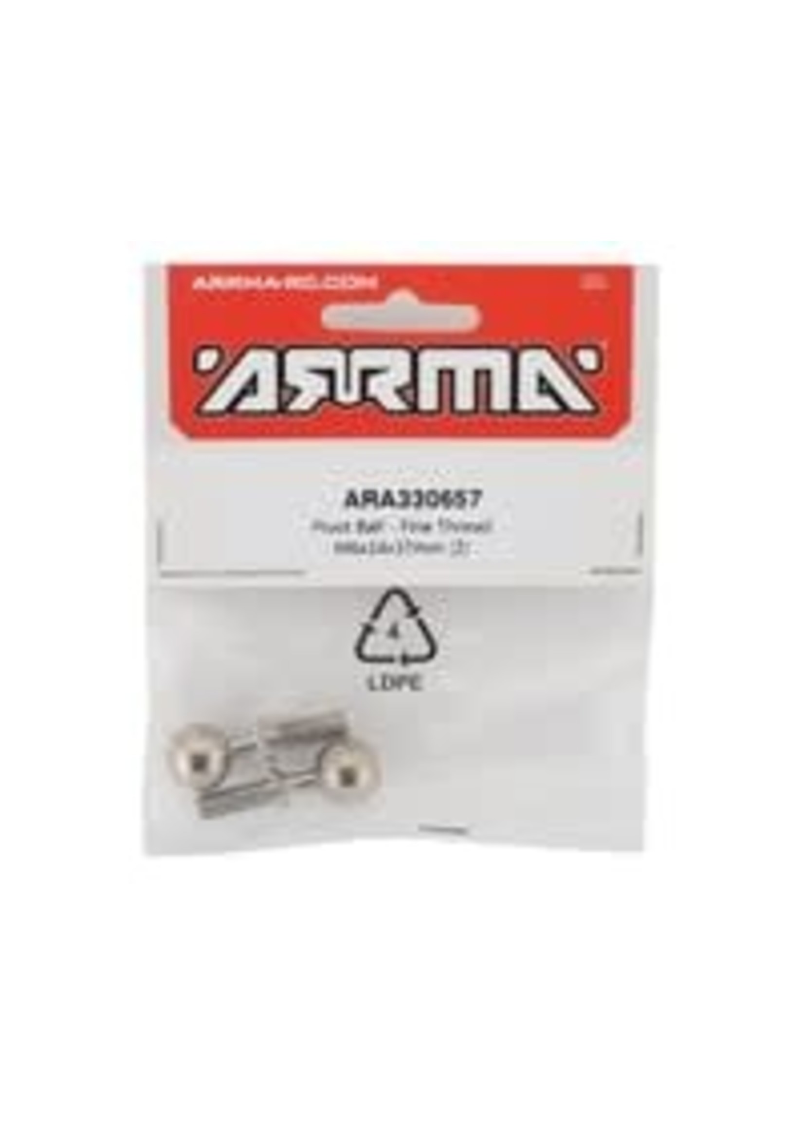 ARRMA ARA330657 Pivot Ball - Fine Thread M6x14x37mm (2)