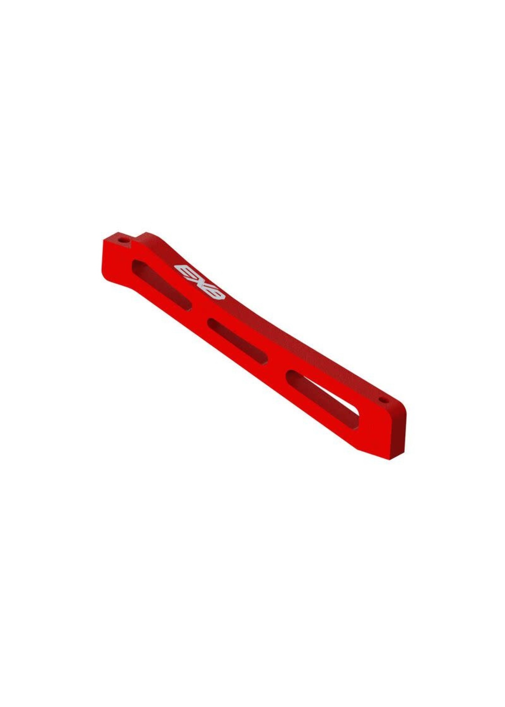 ARRMA Front Center Chassis Brace Aluminum 98mm Red