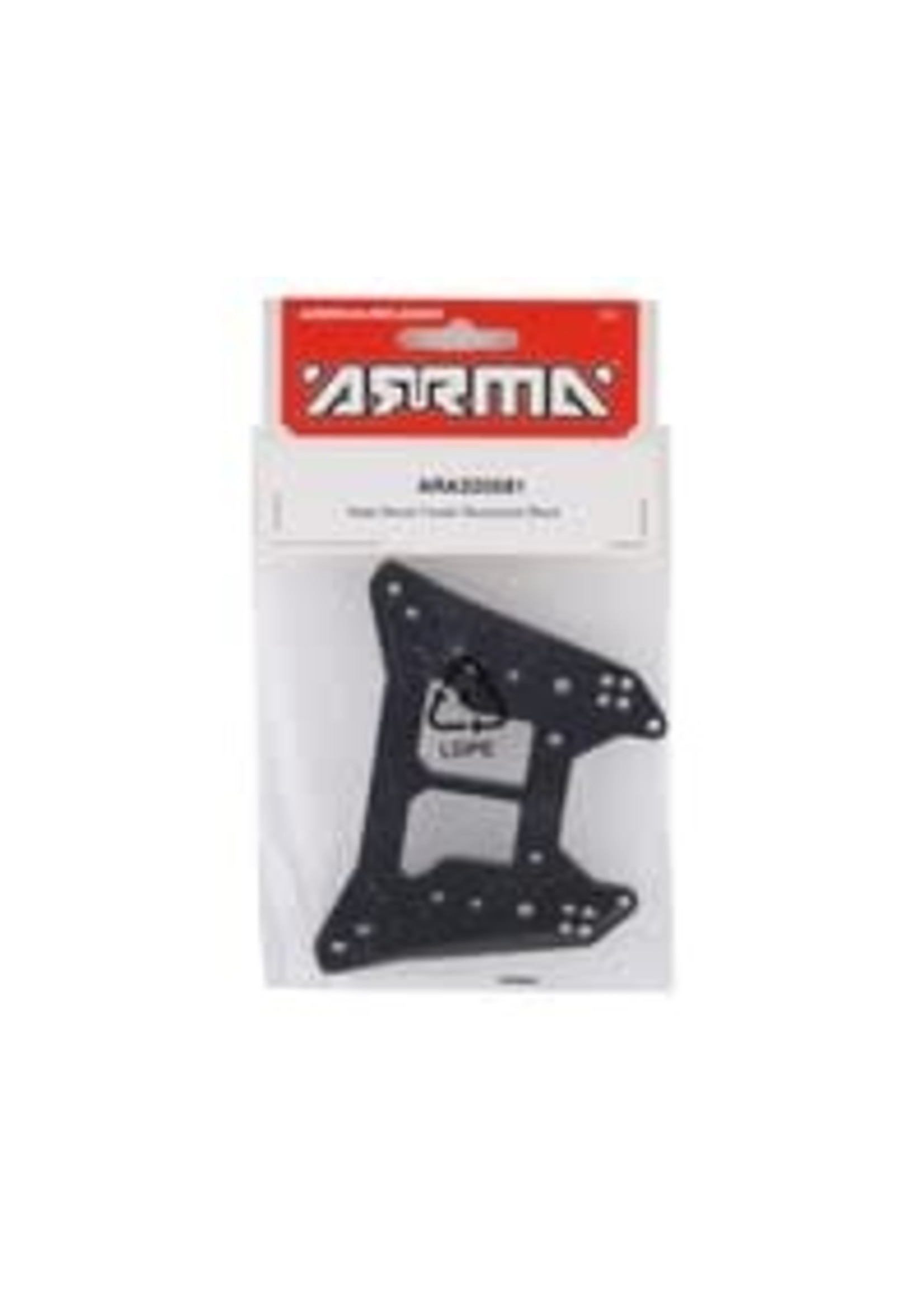 ARRMA ARA320581 Rear Shock Tower Aluminum Black