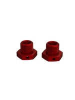 ARRMA ALUMINUM WHEEL HEX 17MM (14.6MM THICK, RED) (2PCS) #ARA311035
