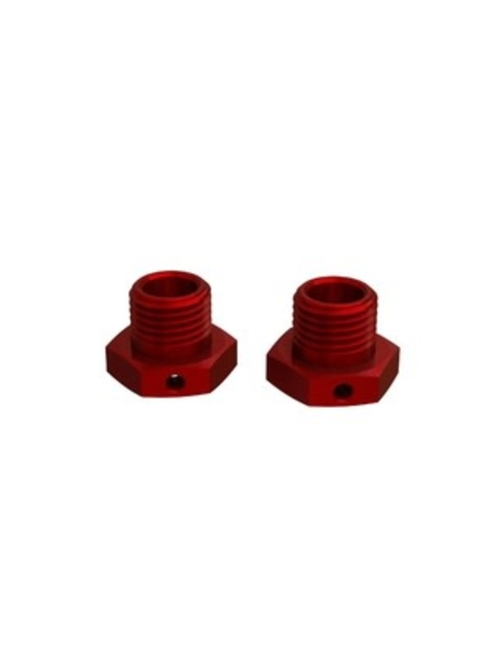 ARRMA ARA311035 ALUMINUM WHEEL HEX 17MM (14.6MM THICK, RED) (2PCS) #ARA311035