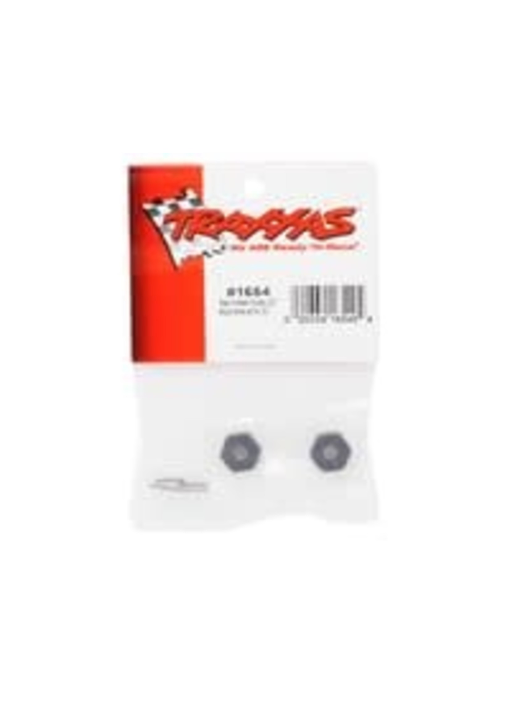 Traxxas 1654 Wheel hubs, hex (2)/ stub axle pins (2)
