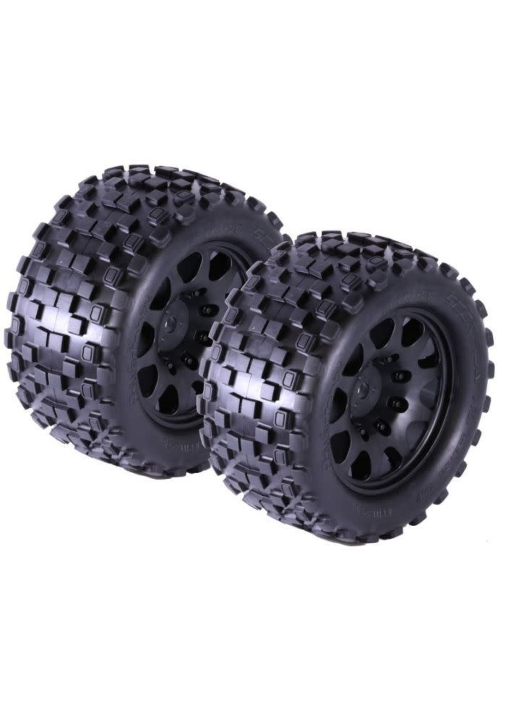 Power Hobby PHT3275-ARRMA Powerhobby SCORPION XL Belted Tires / Viper Wheels (2) Arrma Kraton / OUTCAST 8S