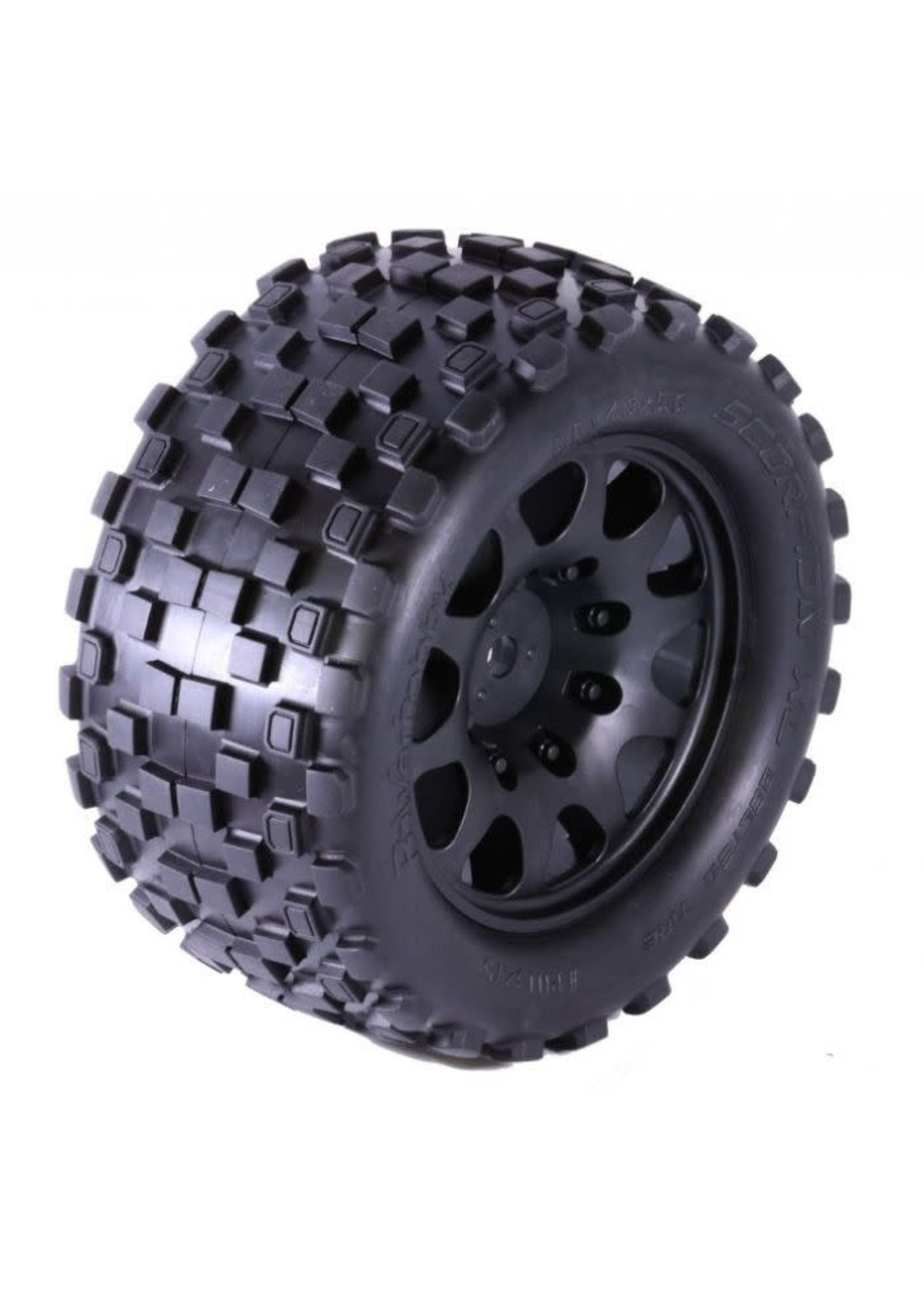 Power Hobby PHT3275-ARRMA Powerhobby SCORPION XL Belted Tires / Viper Wheels (2) Arrma Kraton / OUTCAST 8S