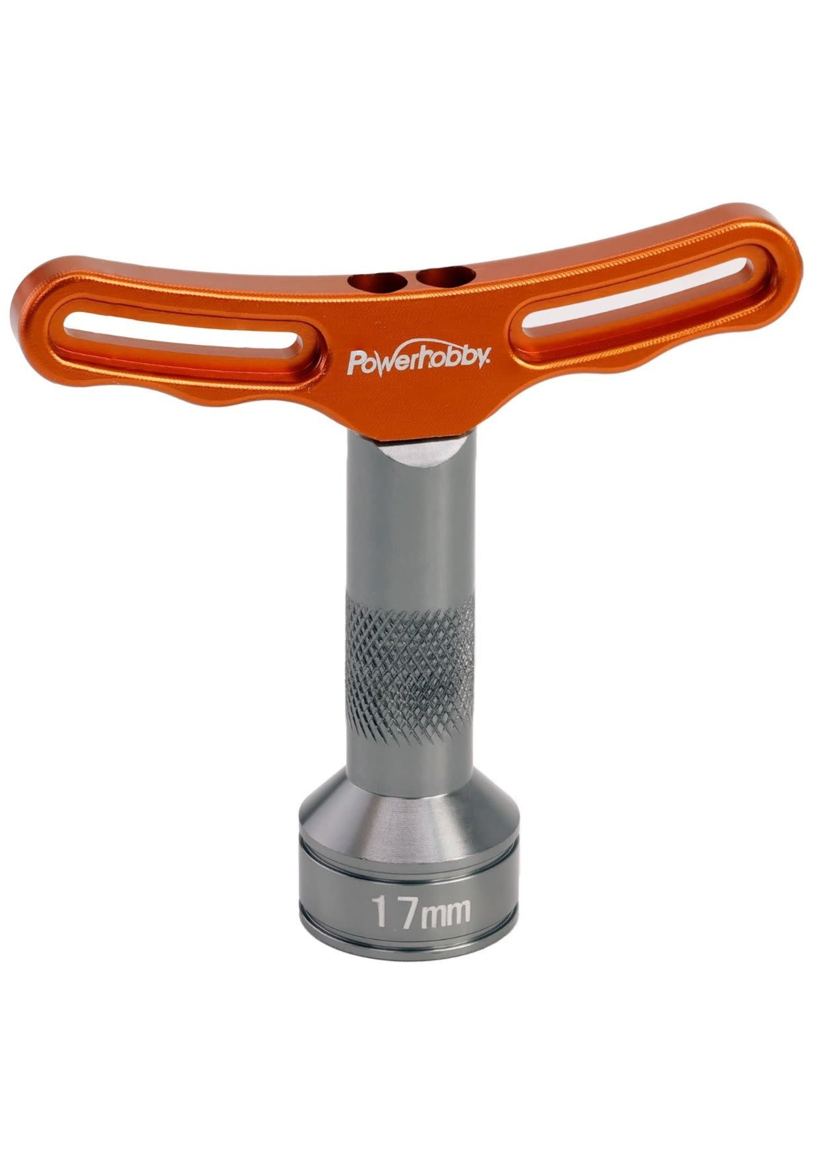 Power Hobby PHBPHT027 ORANGE Powerhobby 17mm Aluminum T-Handle Hex Wheel Wrench Orange RC Tools