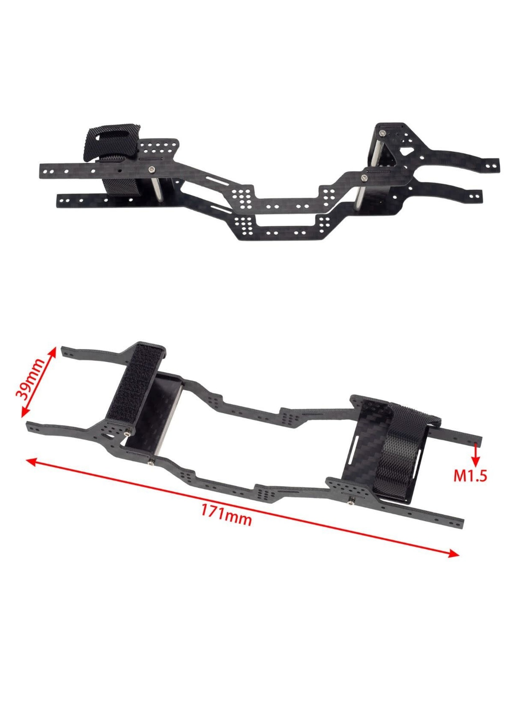 Power Hobby PHBPHSCX24749 Powerhobby SCX24 Jeep Bronco C10 LCG Carbon Fiber Chassis