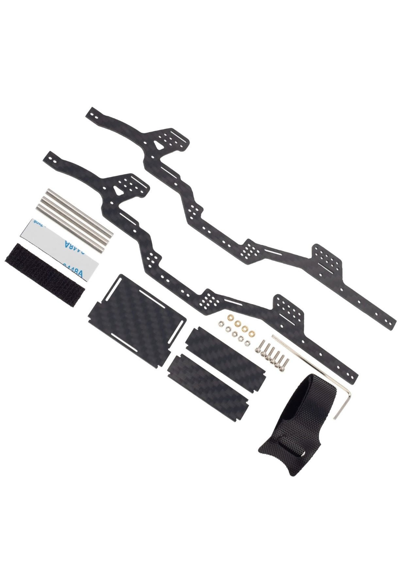 Power Hobby PHBPHSCX24749 Powerhobby SCX24 Jeep Bronco C10 LCG Carbon Fiber Chassis