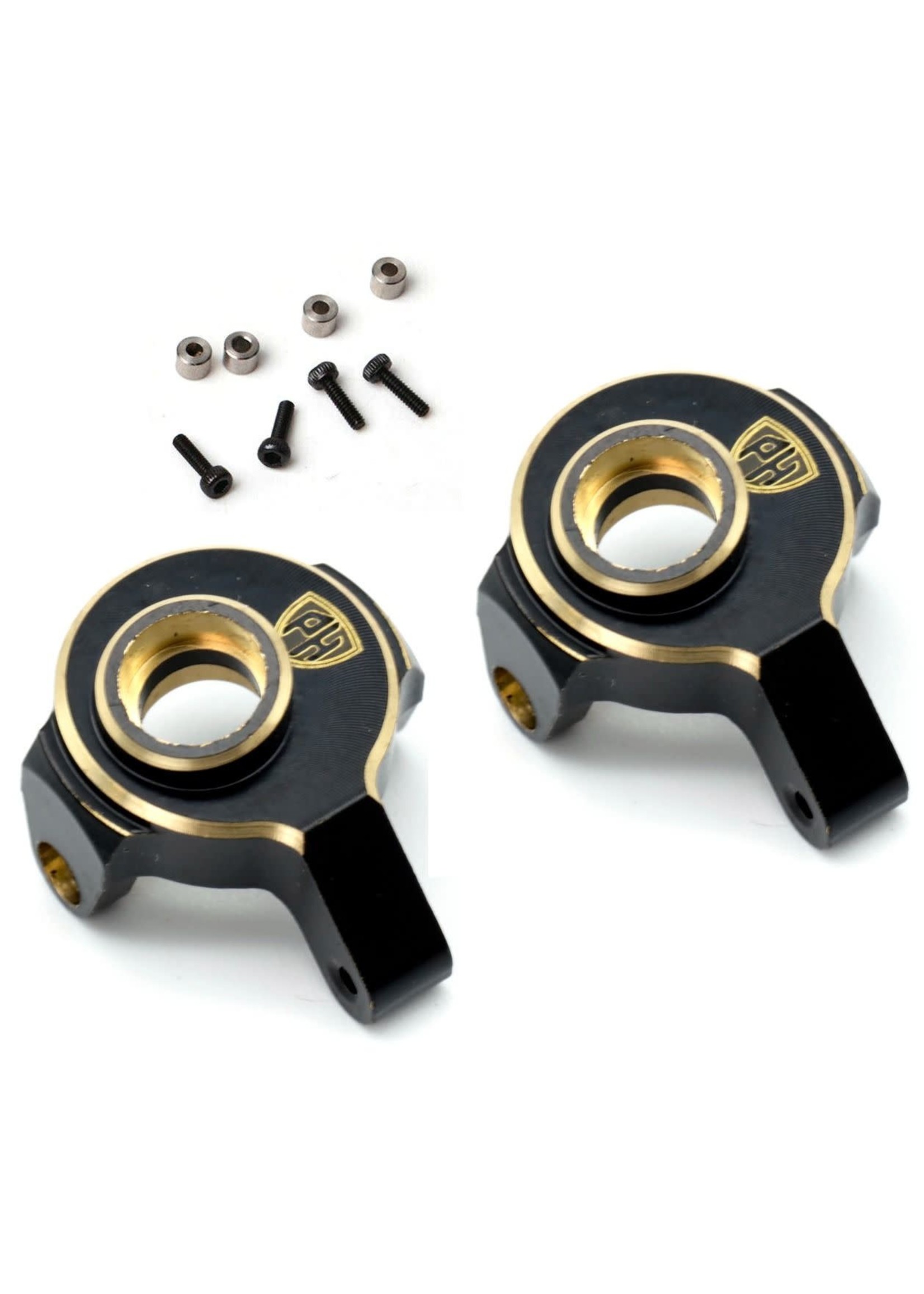 Power Hobby PHSCX2481 Powerhobby Axial SCX24 Brass Front Steering Knuckles Upgrade Parts