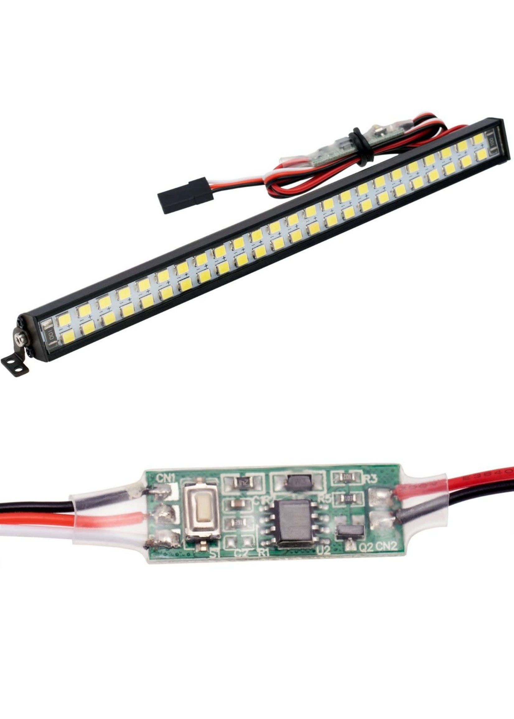 Power Hobby PHLIGHT-012 PowerHobby 147MM RC Double Row 48 LED Lightbar w/Controller for 1/10 1/8