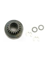 Traxxas Clutch bell, (20-tooth)/ 5x8x0.5mm fiber washer (2)/ 5mm E-clip (requires #4611-ball bearings, 5x11x4mm (2)
