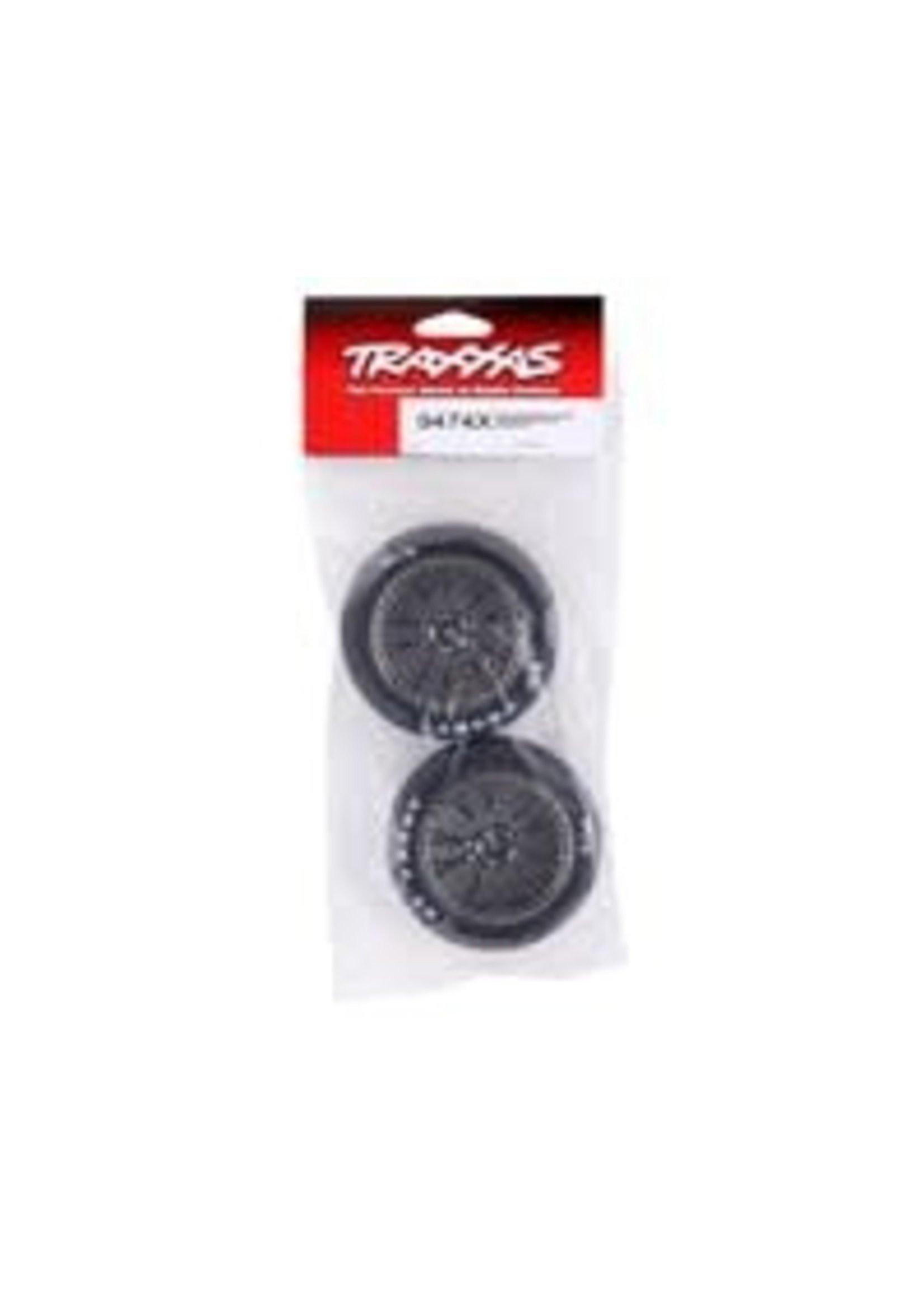 Traxxas Traxxas Drag Slash Front Pre-Mounted Tires (Black Chrome) (2) w/Weld Wheels & 12mm Hex