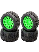 Power Hobby Powerhobby Raptor XL Belted Tires / Viper Wheels (4) Traxxas X-Maxx 6s / 8S GREEN