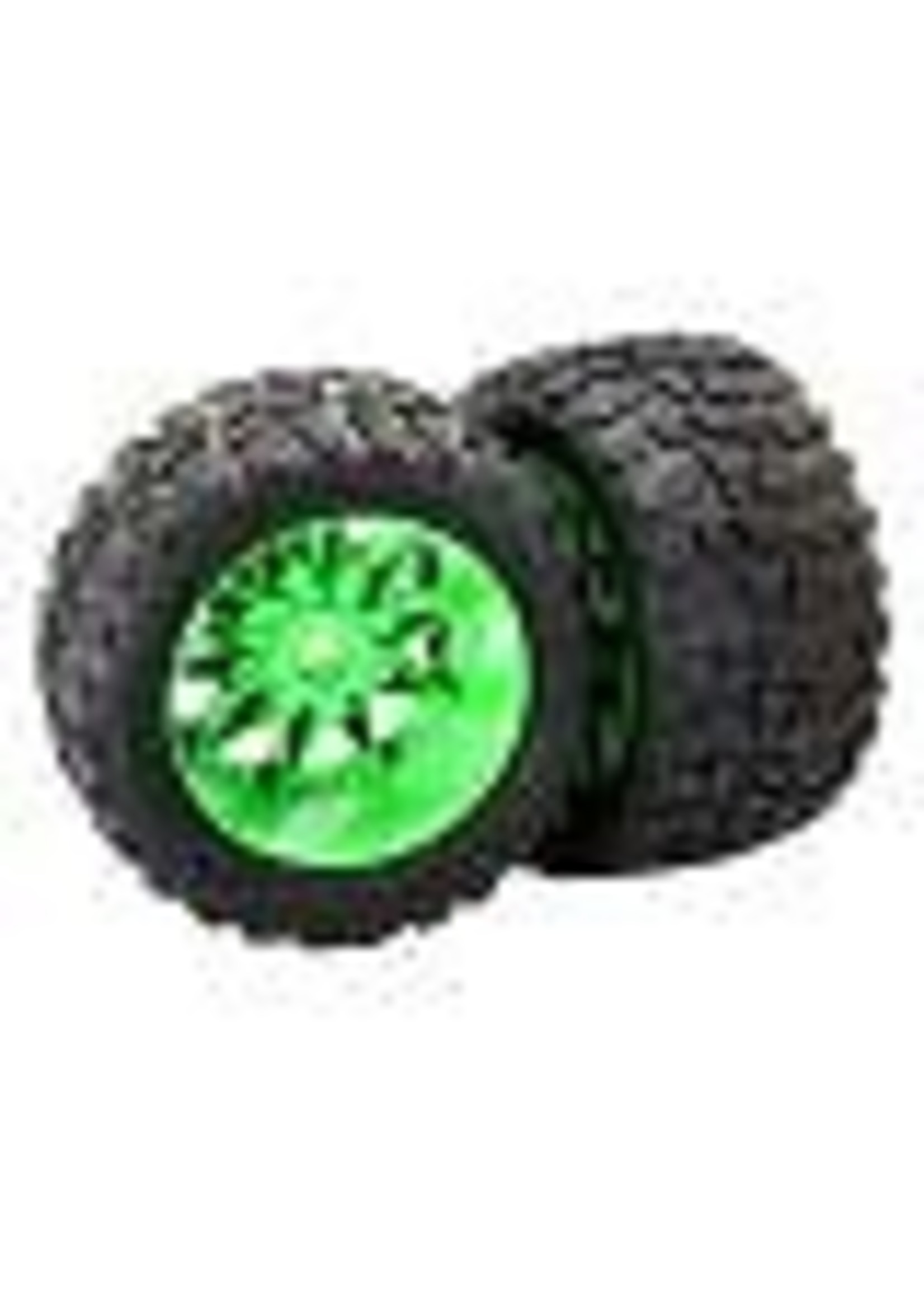 Power Hobby PHT-3271G Powerhobby Raptor XL Belted Tires / Viper Wheels (4) Traxxas X-Maxx 6s / 8S GREEN