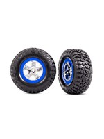 Traxxas Traxxas Replica BF Goodrich Mud-Terrain T/A KM2 Tires (SCT Chrome, Blue Beadlock) (4WD F/R, 2WD Rear only)