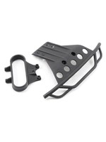 Traxxas Bumper, front/ bumper mount, front (black)