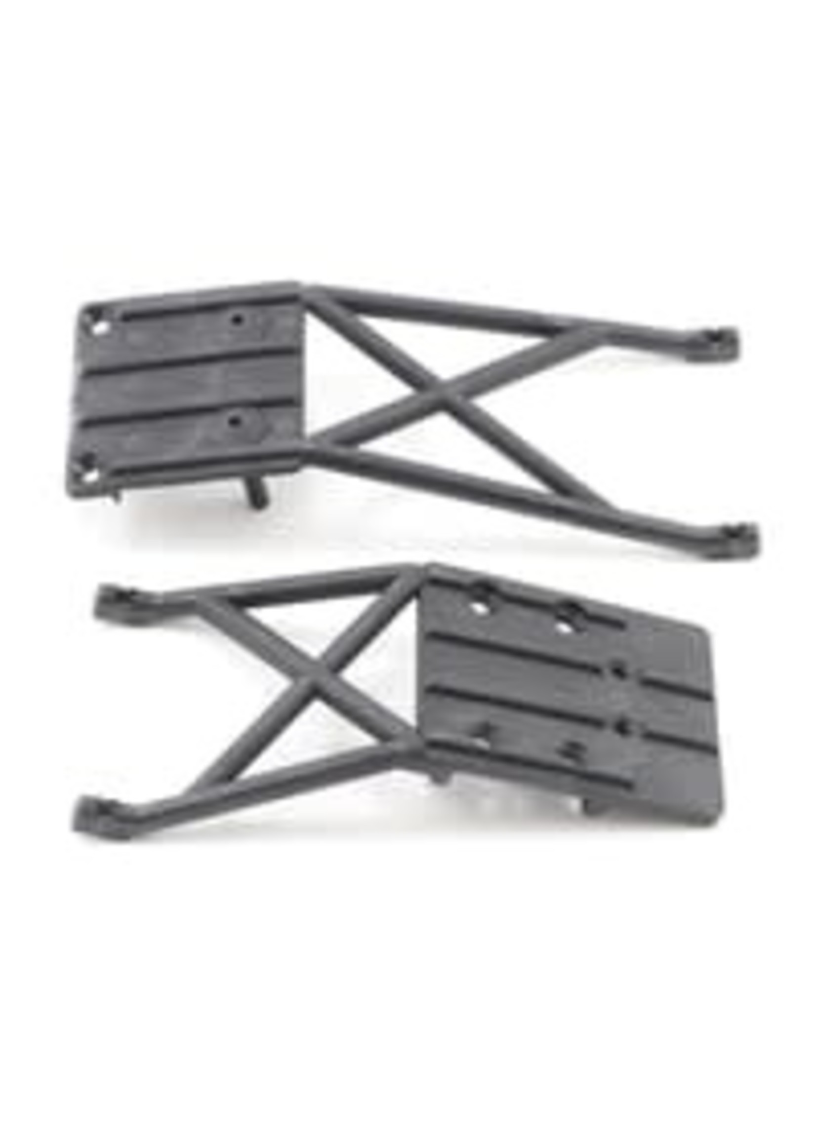 Traxxas 5837 Skidplates, front & rear (black)