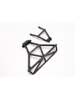 Traxxas Bumper, rear/ bumper mount, rear (black)