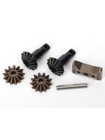 Traxxas Gear set, differential (output gears (2)/ spider gears (2)/ spider gear shaft, carrier support)