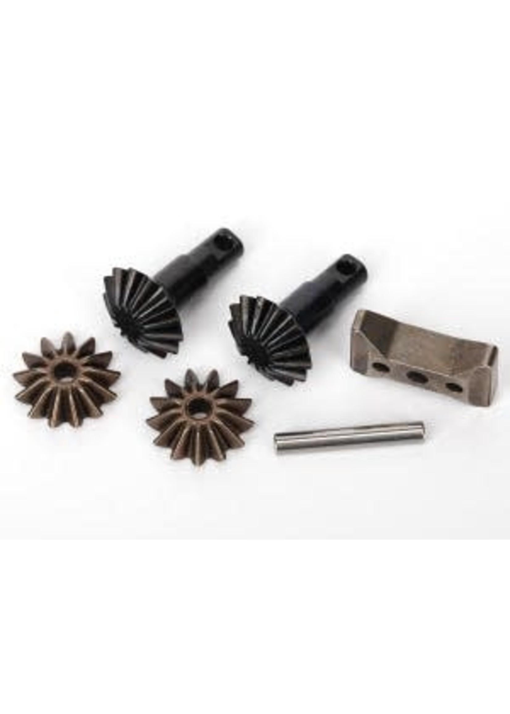 Traxxas 6882X Gear set, differential (output gears (2)/ spider gears (2)/ spider gear shaft, carrier support)
