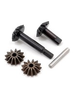 Traxxas Gear set, center differential (output gears (2)/ spider gears (2)/ spider gear shaft)
