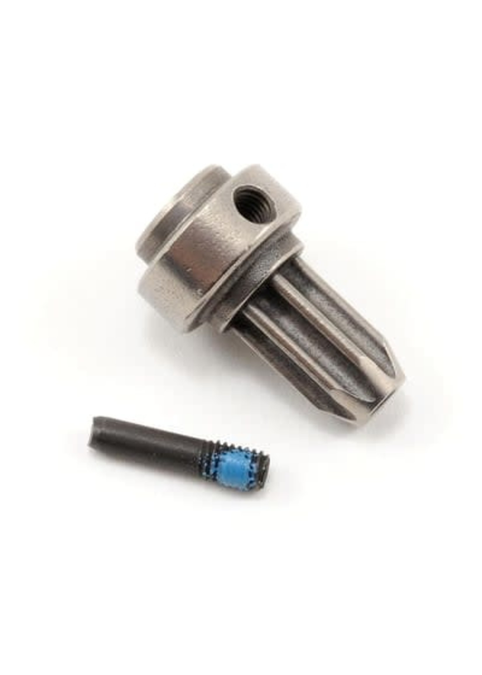 Traxxas 6888X Drive hub, front, hardened steel (1)/ screw pin (1)