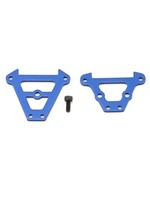 Traxxas Bulkhead tie bars, front & rear (blue-anodized aluminum)/ 2.5x6 CS (1)