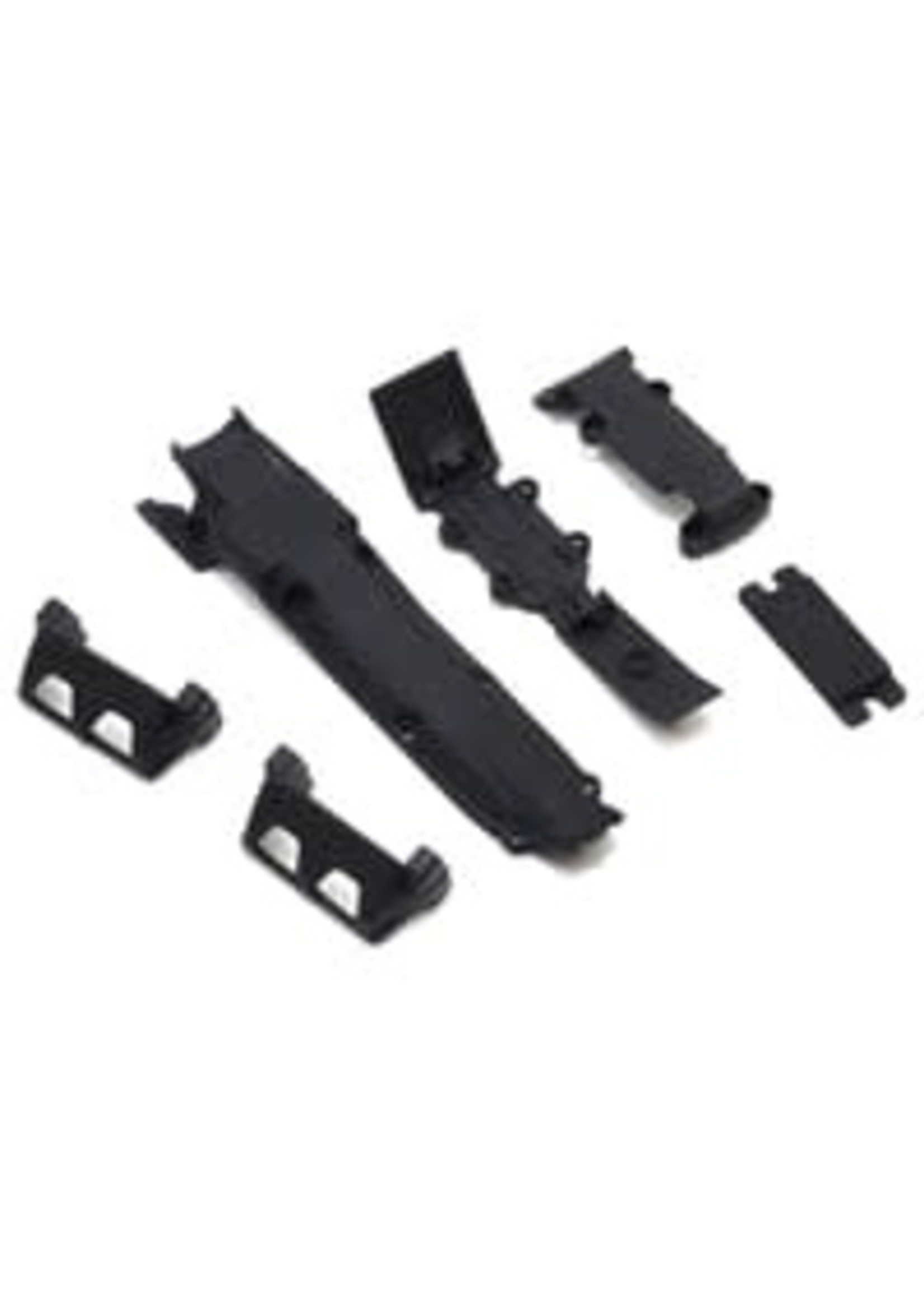 Traxxas 7037 Skidplate set, front (1)/ rear (1)/ transmission (1)/ steering servo guards (2) / steering servo cover plate (1)