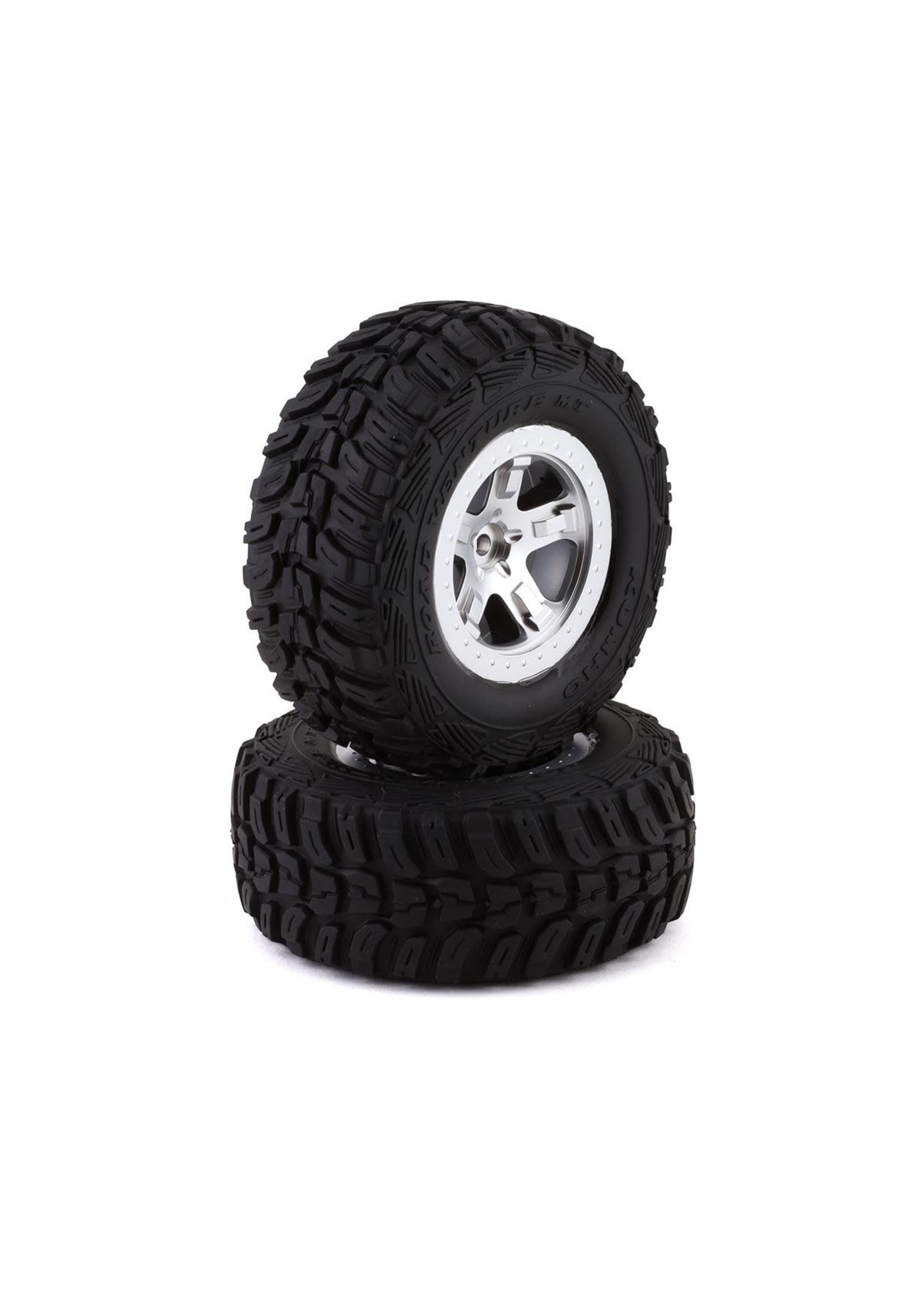 Traxxas 5880X Traxxas 4WD/2WD Mounted Kumho Tires & Wheels Chrome
