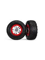 Traxxas Traxxas SLH ULT VXL SCT Split Spoke Red Chrome Wheel (2)