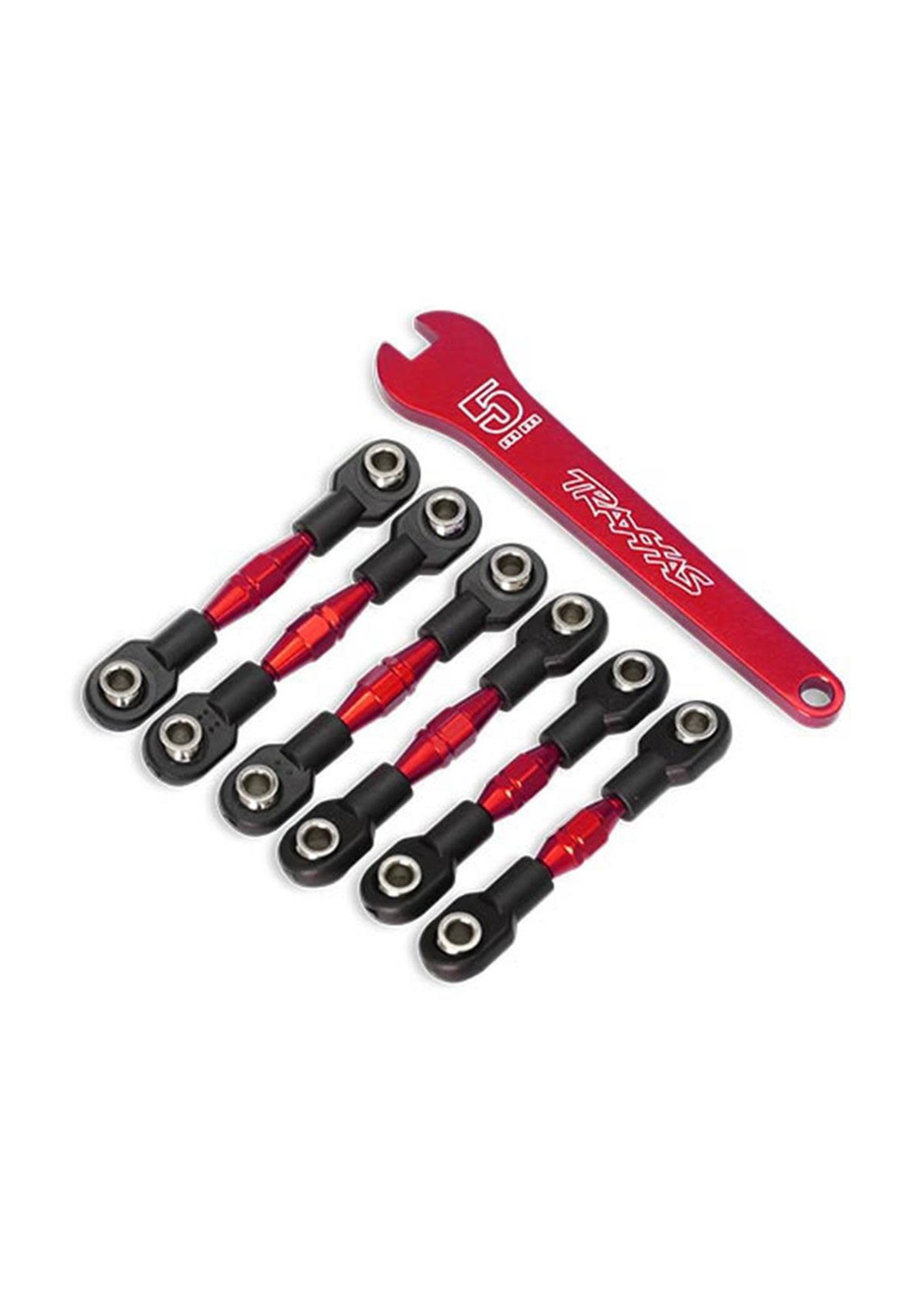 Traxxas 8341R Traxxas Red-Anodized Aluminum Turnbuckles/Camber Links