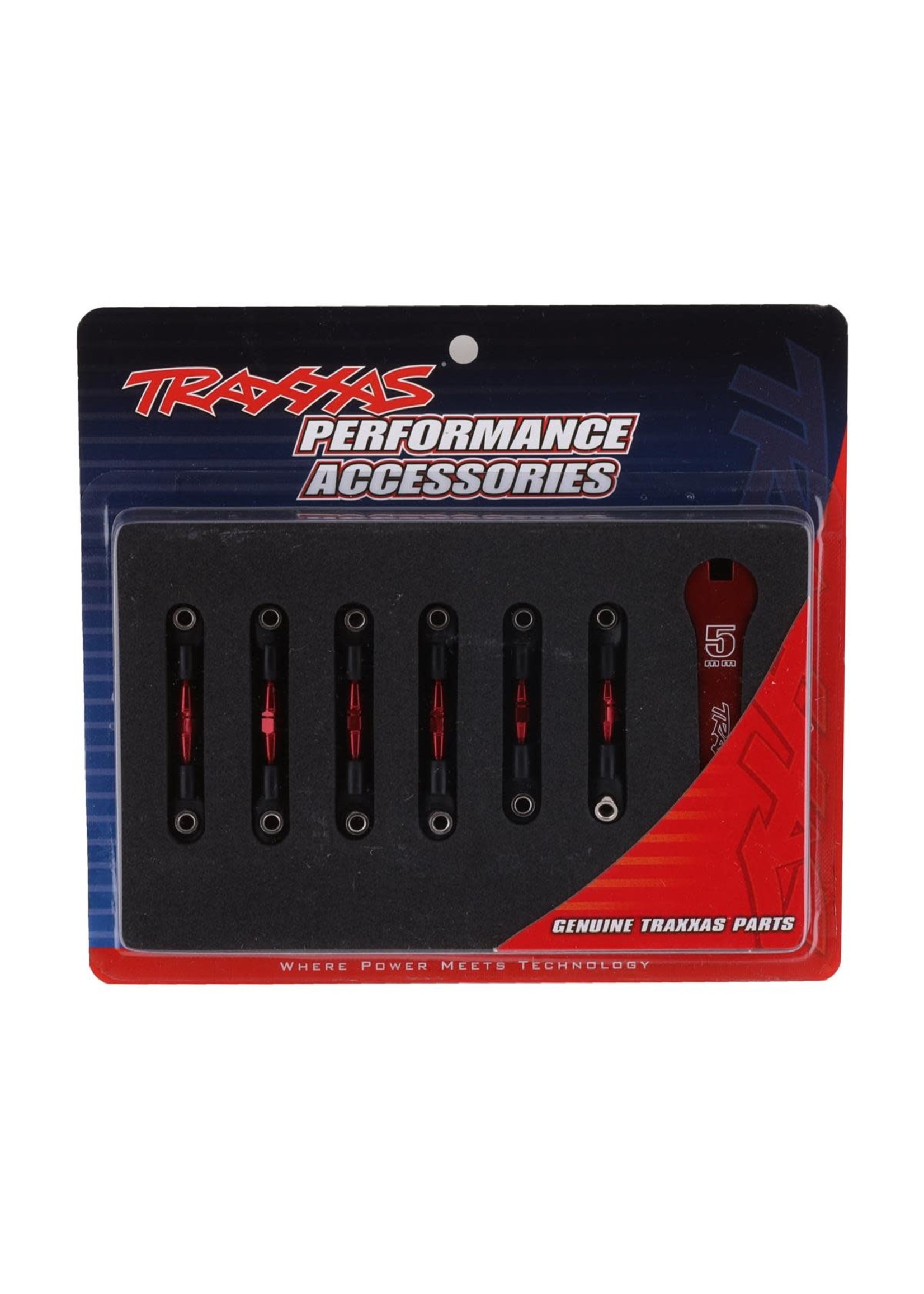 Traxxas 8341R Traxxas Red-Anodized Aluminum Turnbuckles/Camber Links
